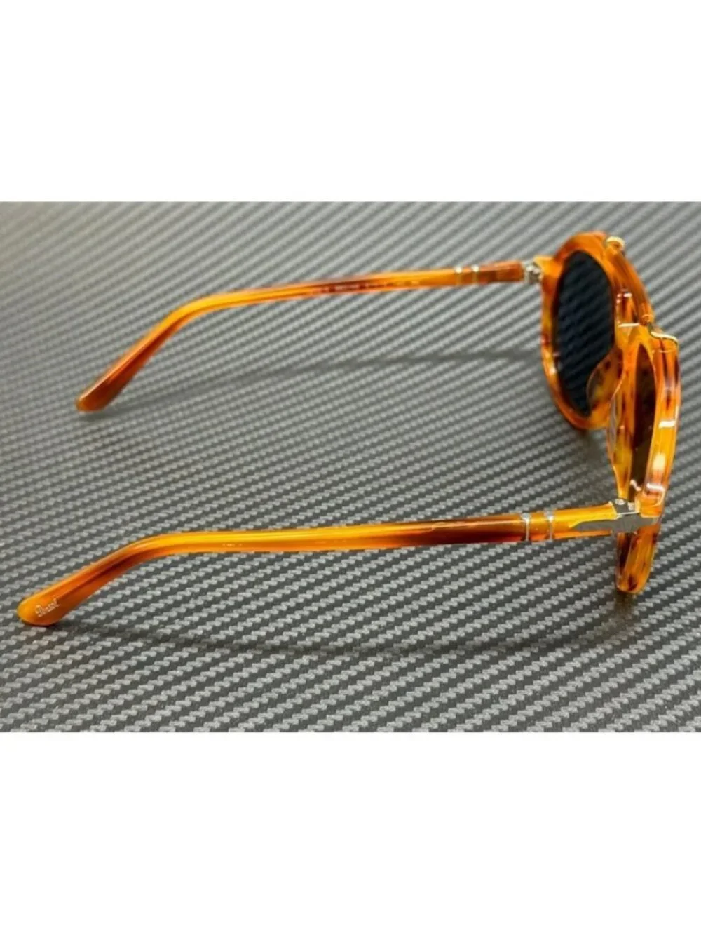 New Persol Men Striped Brown Sunglasses 57-13-140